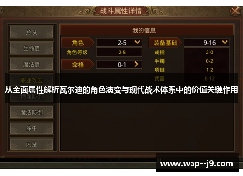从全面属性解析瓦尔迪的角色演变与现代战术体系中的价值关键作用